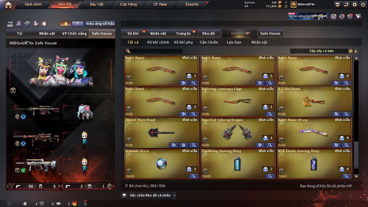 shop acc cf uy tin gia re